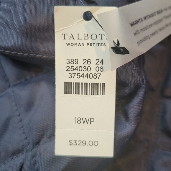 Talbots Wool Alpaca Blue Over Coat Womwn’s Plus 18 New Peacoat Navy Blue - Picture 4 of 7
